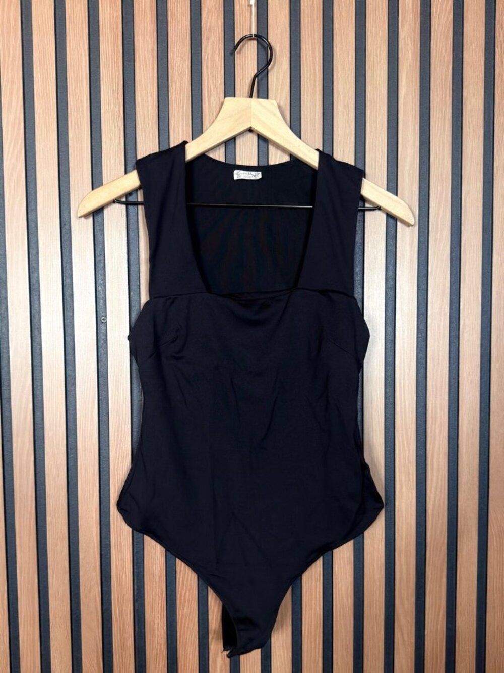 Free People One Piece Top Small Womens Black Sleeveless Bodysuit